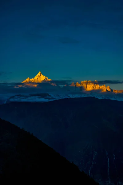 Utsikt Över Kawa Karpo Berget Östra Tibet Yunnan Kina — Stockfoto