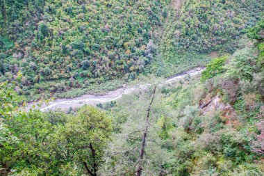 Doğu Tibet 'teki Kawa Karpo Dağı manzarası, Yunnan, Çin