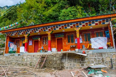 Doğu Tibet 'teki Kawa Karpo dağına seyahat, Yunnan, Çin