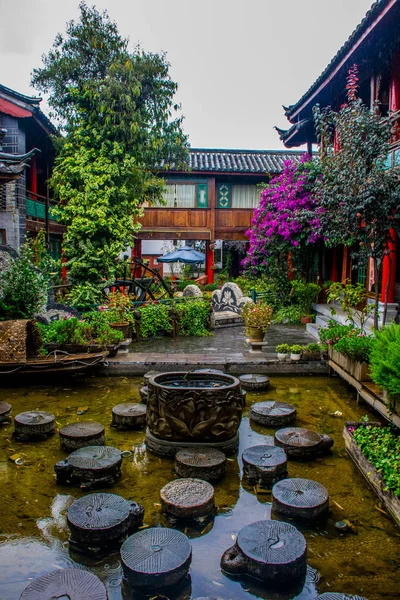 Traditionele Architectuur Van Stad Lijiang Prefecture Yunnan China — Stockfoto