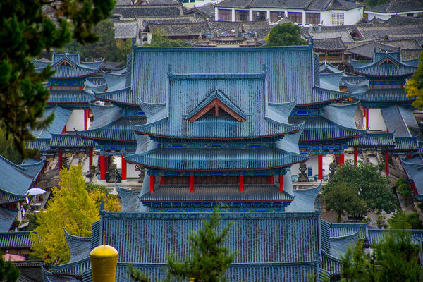 traditional architecture of city at Lijiang prefecture, Yunnan, China