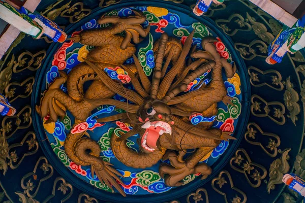 Внутри Храма Префектуре Лицзян Юньнань Китай — стоковое фото