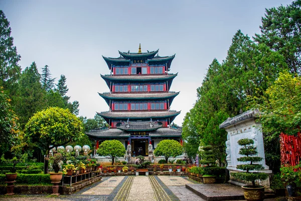 Arquitetura Tradicional Cidade Província Lijiang Yunnan China — Fotografia de Stock