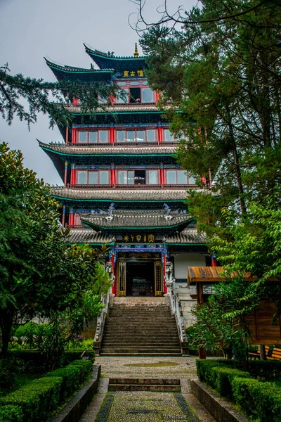 Arquitetura Tradicional Cidade Província Lijiang Yunnan China — Fotografia de Stock