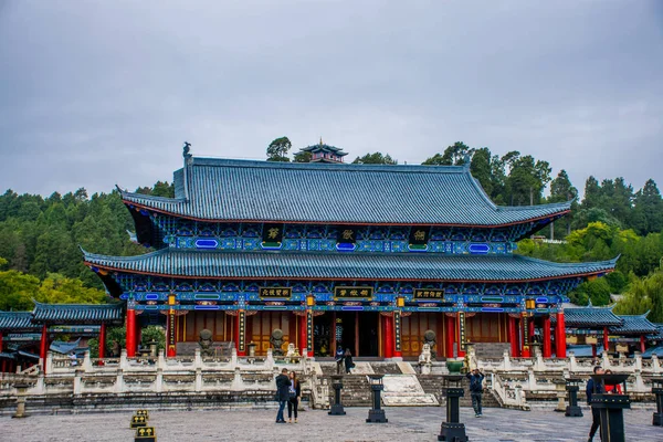 Lijiang Bölgesinin Geleneksel Mimarisi Yunnan Çin — Stok fotoğraf