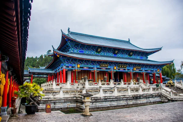 Architettura Tradizionale Della Città Nella Prefettura Lijiang Yunnan Cina — Foto Stock