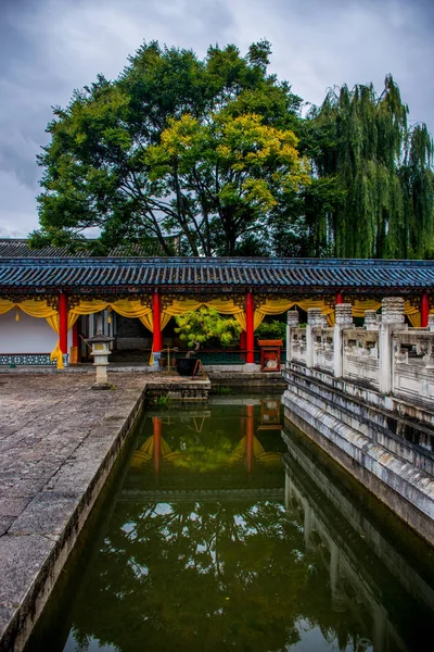 Tradiční Architektura Města Prefektuře Lijiang Yunnan Čína — Stock fotografie