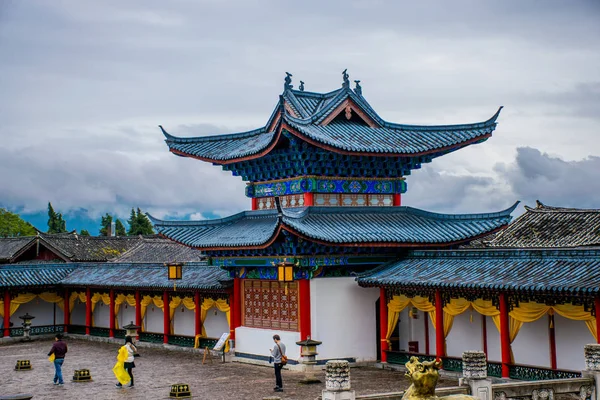 Lijiang Bölgesinin Geleneksel Mimarisi Yunnan Çin — Stok fotoğraf