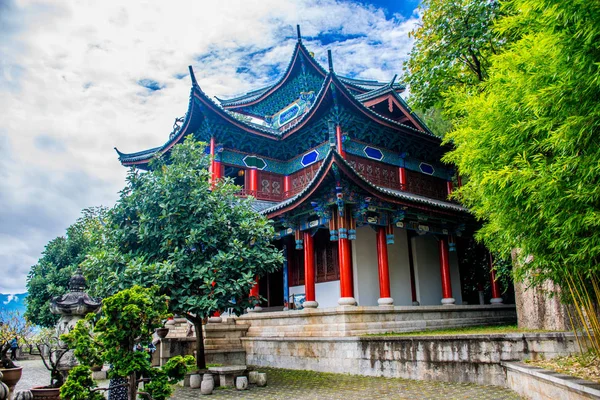 Arquitetura Tradicional Cidade Província Lijiang Yunnan China — Fotografia de Stock