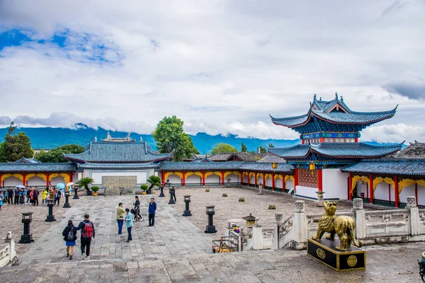 Lijiang Bölgesinin Geleneksel Mimarisi Yunnan Çin — Stok fotoğraf