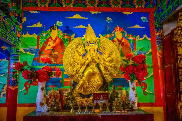 Dentro Templo Província Lijiang Yunnan China — Fotografia de Stock