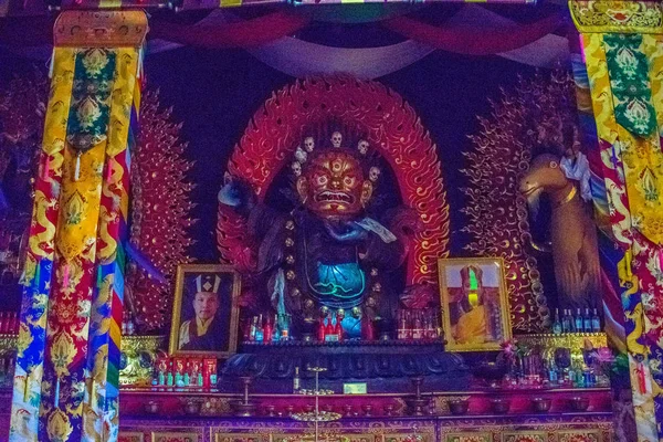 Dentro Templo Província Lijiang Yunnan China — Fotografia de Stock