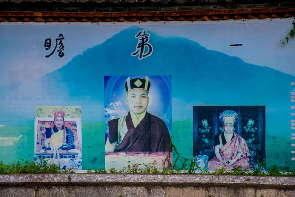 中国雲南省麗江県の寺院内 — ストック写真
