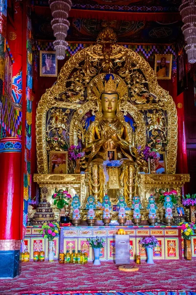 All Interno Del Tempio Nella Prefettura Lijiang Yunnan Cina — Foto Stock