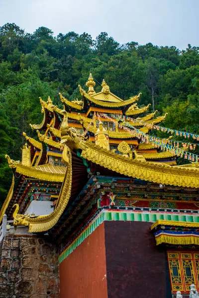 Lijiang Bölgesinin Geleneksel Mimarisi Doğası Yunnan Çin — Stok fotoğraf