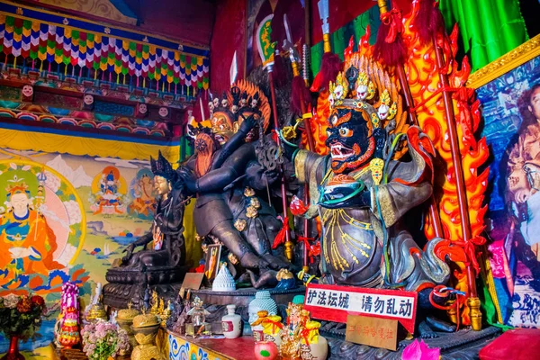 All Interno Del Tempio Nella Prefettura Lijiang Yunnan Cina — Foto Stock