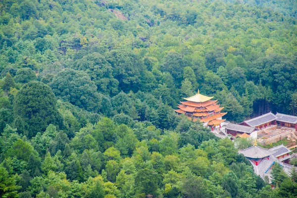 Παραδοσιακή Αρχιτεκτονική Και Φύση Του Νομού Lijiang Yunnan Κίνα — Φωτογραφία Αρχείου