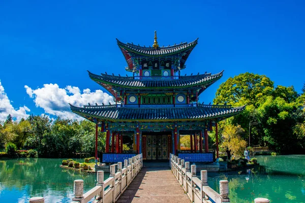 Traditionelle Architektur Und Natur Der Präfektur Lijiang Yunnan China — Stockfoto