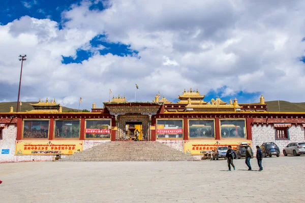 Utazás Litang Eastern Tibet Szecsuán Kína — Stock Fotó