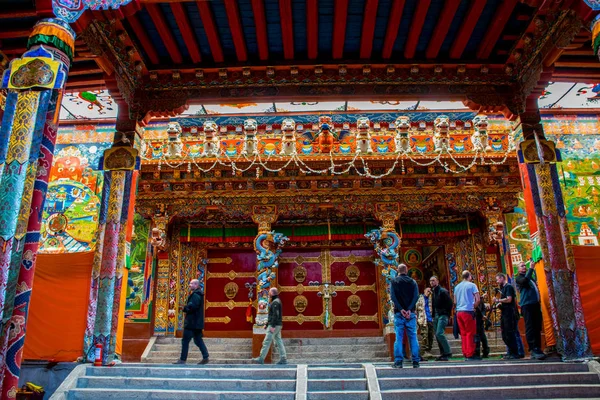 Viajando Por Litang Tibete Oriental Sichuan China — Fotografia de Stock