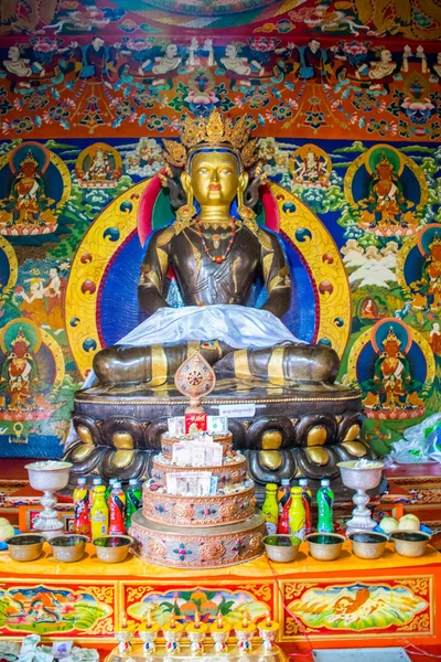 Wewnątrz Świątyni Litang Wschodni Tybet Syczuan Chiny — Zdjęcie stockowe