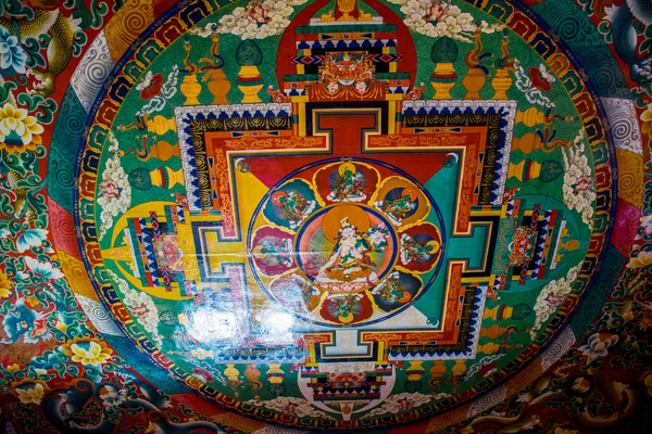 Всередині Храму Літангу Східний Тибет Сичуань Китай — стокове фото