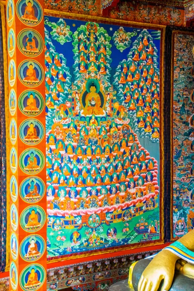 Dentro Del Templo Litang Tíbet Oriental Sichuan China —  Fotos de Stock
