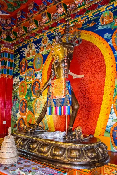 Dentro Templo Litang Tibete Oriental Sichuan China — Fotografia de Stock