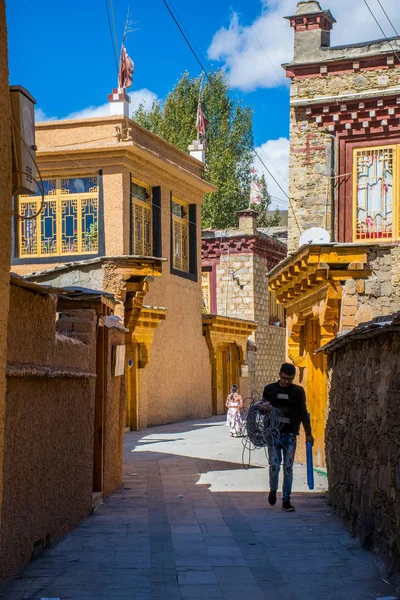 Cestuje Litang Východní Tibet Sichuan Čína — Stock fotografie