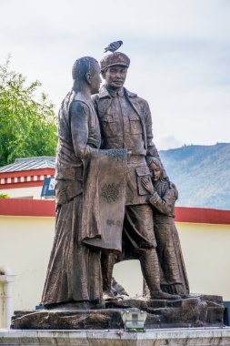 Şangri-La İlçesi 'nden geçen Yunnan 