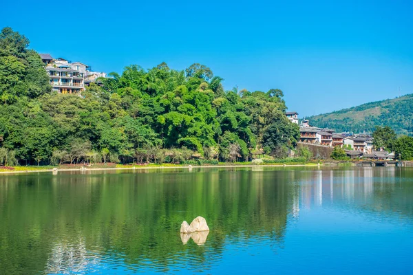 Geleneksel Tengchong Bölgesi Mimarisi Yunnan — Stok fotoğraf
