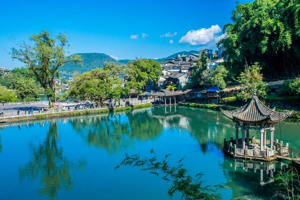 Arquitetura Tradicional Condado Tengchong Yunnan — Fotografia de Stock