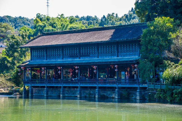 Arquitetura Tradicional Condado Tengchong Yunnan — Fotografia de Stock