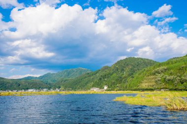 Tengchong ilçesinin gündüz manzarası, Yunnan.  