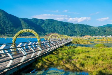 Tengchong ilçesinin gündüz manzarası, Yunnan.  