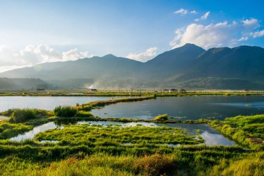 Tengchong ilçesinin gündüz manzarası, Yunnan.  