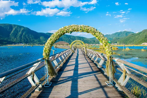 Tengchong ilçesinin gündüz manzarası, Yunnan.  