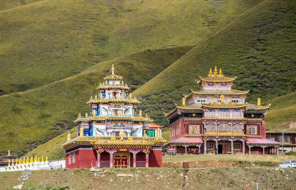 Traditionele Architectuur Van Yachen Gar Oost Tibet Kham — Stockfoto