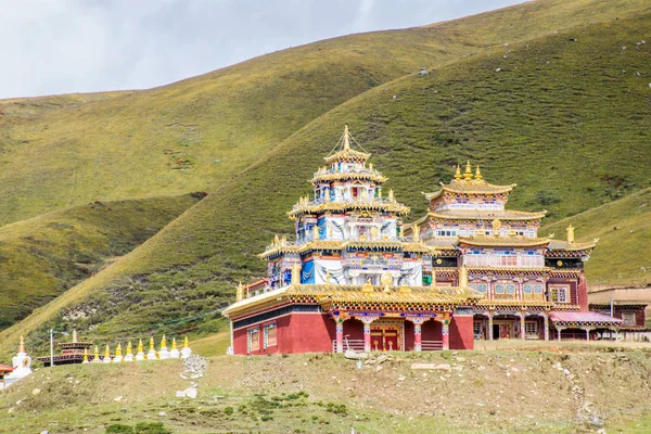 Arquitetura Tradicional Yachen Gar Tibete Oriental Kham — Fotografia de Stock