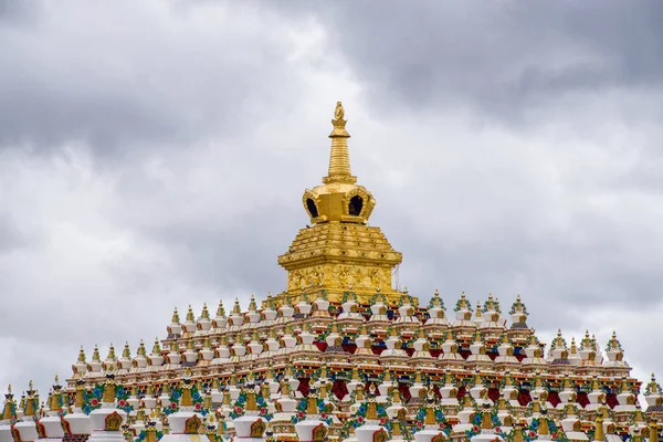 Traditional Architecture Yachen Gar Eastern Tibet Kham — Stock Photo, Image