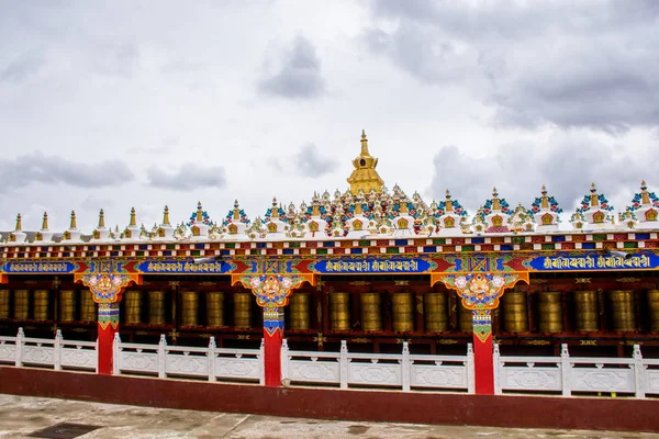 Arquitectura Tradicional Yachen Gar Tibet Oriental Kham —  Fotos de Stock
