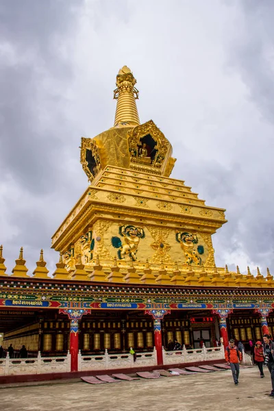 Traditionell Arkitektur Yachen Gar Östra Tibet Kham — Stockfoto