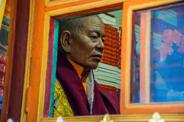 Традиционная Архитектура Ячен Гара Восточный Тибет Кхам — стоковое фото