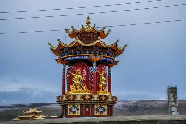 Traditional Architecture Yachen Gar Eastern Tibet Kham — Stock Photo, Image