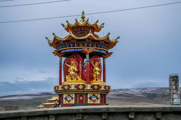 Traditional Architecture Yachen Gar Eastern Tibet Kham — Stock Photo, Image