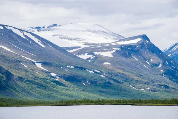 View Kebnekaise Mountain Daytime Sweden — Stock Photo, Image