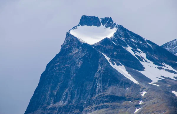 Vista Montaña Kebnekaise Durante Día Suecia — Foto de Stock