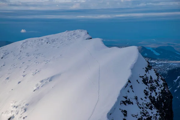 Vista Montaña Kebnekaise Durante Día Suecia —  Fotos de Stock