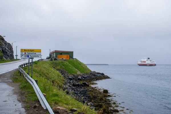 Région Halti Norvège Juillet 2019 Maisons Rurales Près Des Gorges — Photo