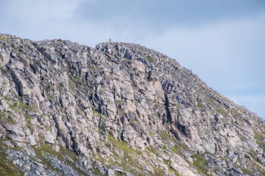 Nordkapp 'ın gündüz manzarası, Finnmark, Norveç 